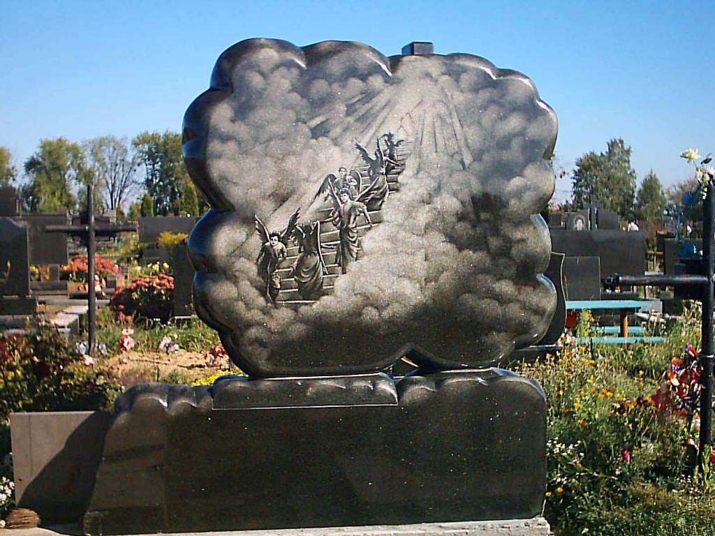 Пример гравировки на гранитном памятнике №96-005 
