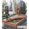 Элитный памятник из красного гранита  №14-007