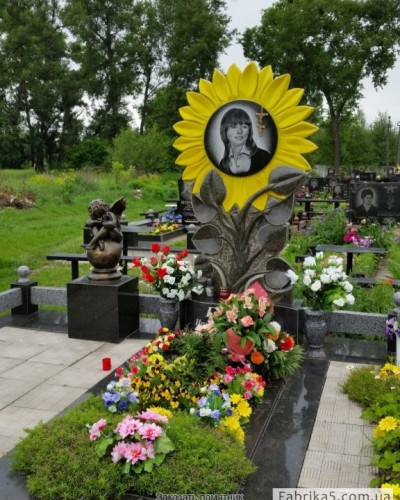 Эксклюзивный памятник Подсолнух  №14-052, Эксклюзивные памятники
