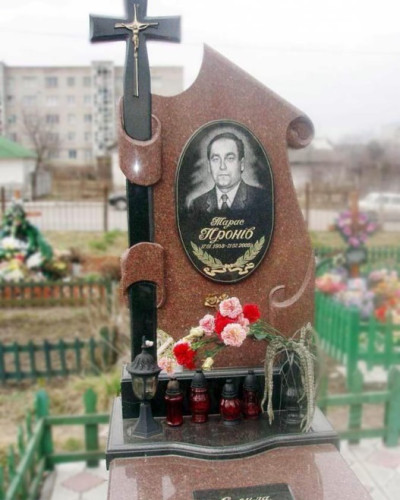 Ексклюзивний пам’ятник Парус з хрестом №14-056, Пам'ятники у вигляді хреста