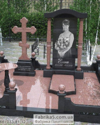 Красивый мемориальный комплекс на кладбище, Памятнки Одесса   №41-013 изделие, 