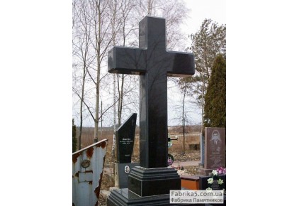 Гранитный крест №64-001, Памятники с крестом