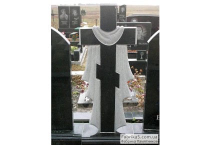 Гранитный крест №64-002, Памятники с крестом