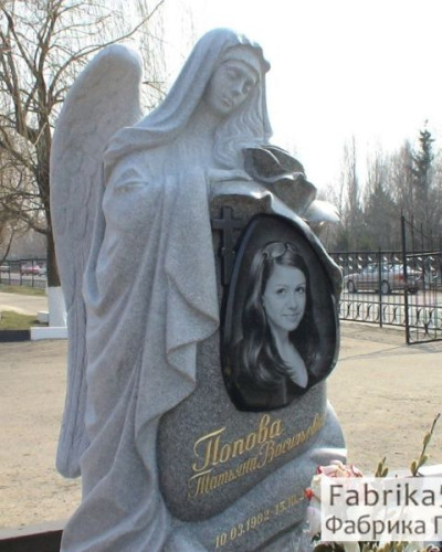 Памятник со скорбящей №73-002, Памятники с Ангелом