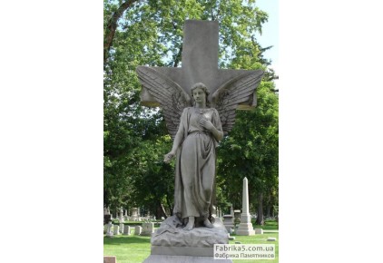 Ангел с крестом №73-007, Скульптура на могилу
