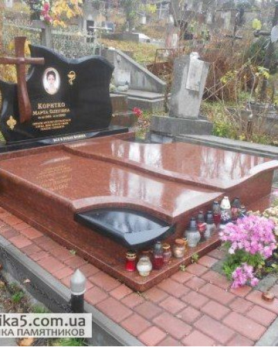 Елітний подвійний памятник   №75-009, Подвійні пам'ятники