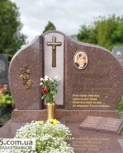 Памятник в европейском стиле  №75-031, Одинарні пам’ятники
