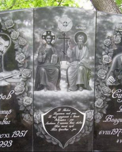Авторская гравировка на памятнике      №95-001, Художественное оформление памятников: Гравировка на граните