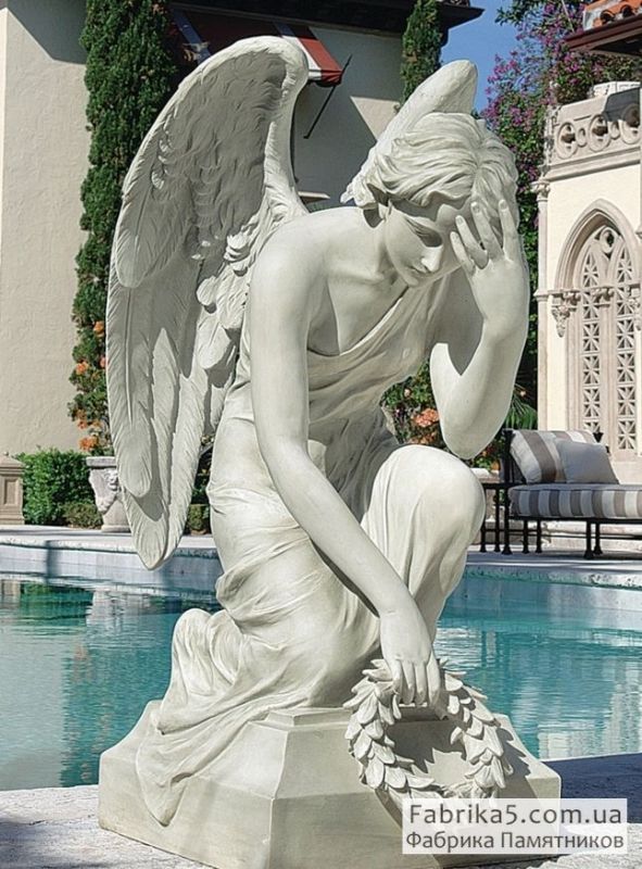 Скорбящий ангел №73-001, Скульптура на могилу, Фабрика памятников