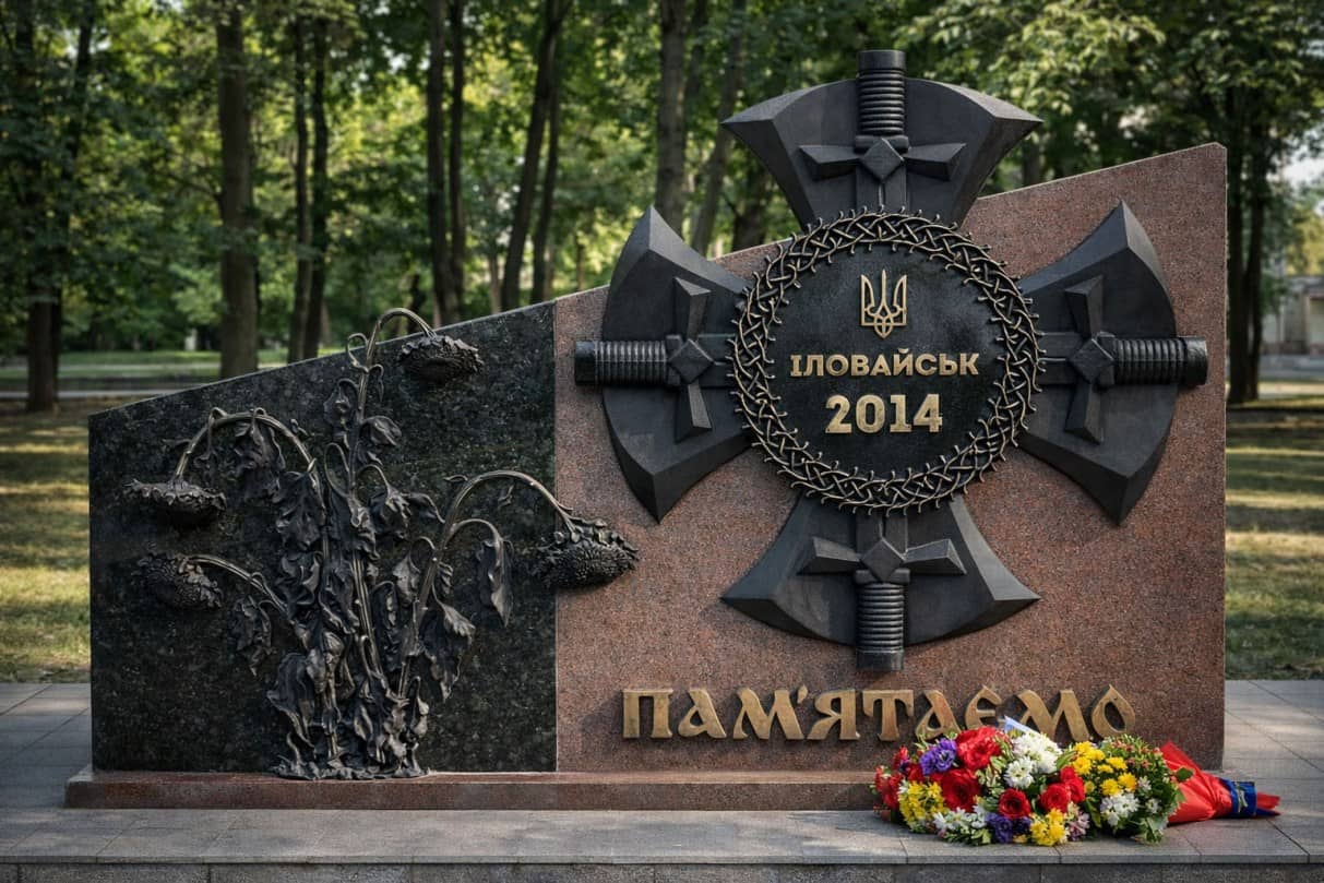 У Кривому Розі встановили пам’ятник на честь військових загиблих в Іловайську